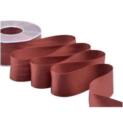 NASTRO DOPPIO RASO H40MM  25MT TERRA BRUCIATA