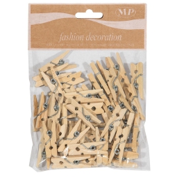 MOLLETTE 25X3MM 50PZ     LEGNO NATURALE