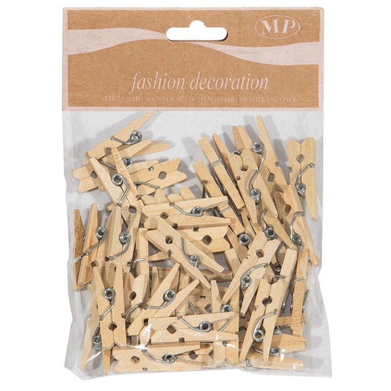 MOLLETTE 25X3MM 50PZ     LEGNO NATURALE