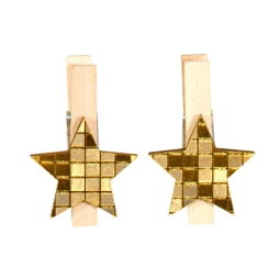 MOLLETTE H3CM DECORO STELLA 6PZ ORO