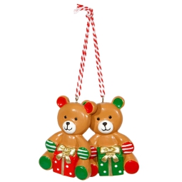 DECORO ORSETTO 5,5XH7,5CM 2 PEZZI DA APPENDERE