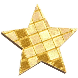 DECORO STELLA 36PZ ORO   2,5X2,5CM