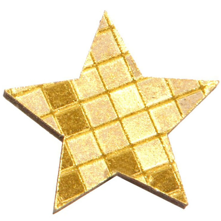DECORO STELLA 36PZ ORO   2,5X2,5CM