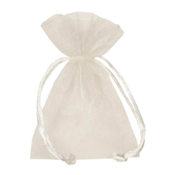 SACCHETTO ORGANZA AVORIO 20X30CM 10PZ