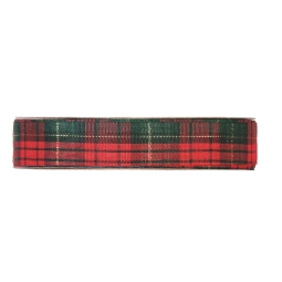 NASTRO TESSUTO 25MMX45MT SCOZZESE ROSSO VERDE