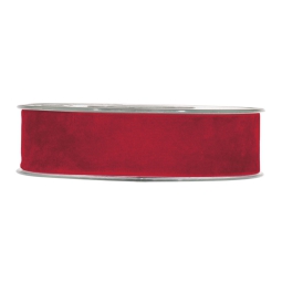 NASTRO MM25X7MT VELLUTO  ROSSO