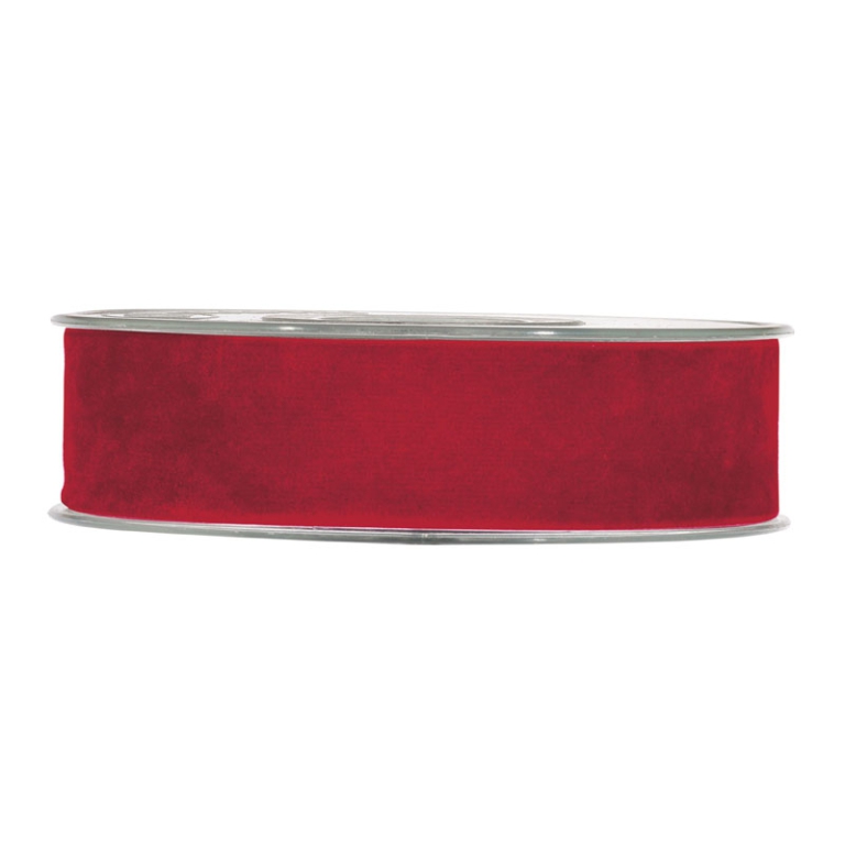 NASTRO MM25X7MT VELLUTO  ROSSO