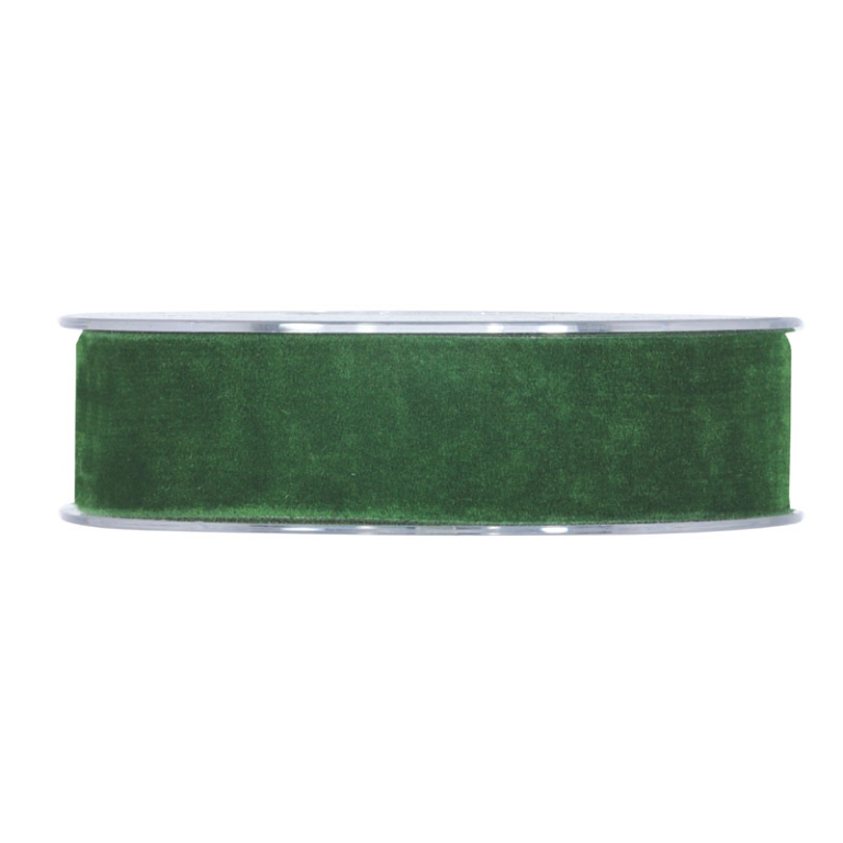 NASTRO MM25X7MT VELLUTO  VERDE BOSCO