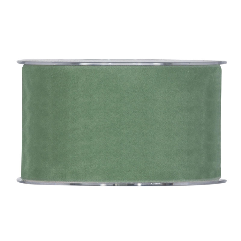 NASTRO MM63X7MT VELLUTO  VERDE SALVIA