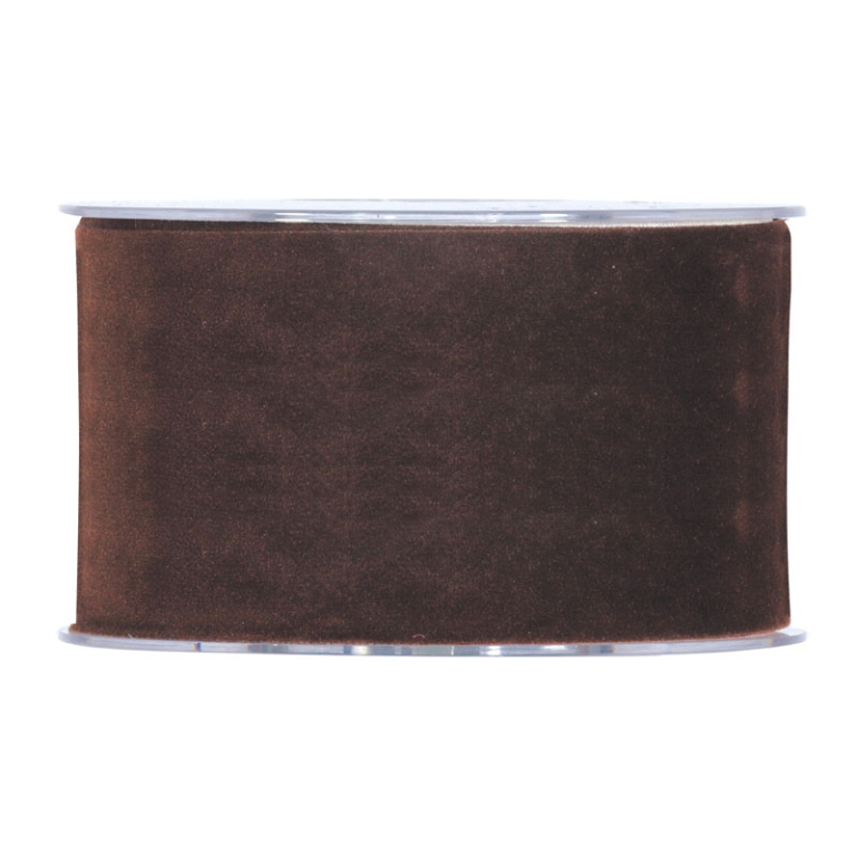 NASTRO MM63X7MT VELLUTO  MARRONE TESTA DI MORO