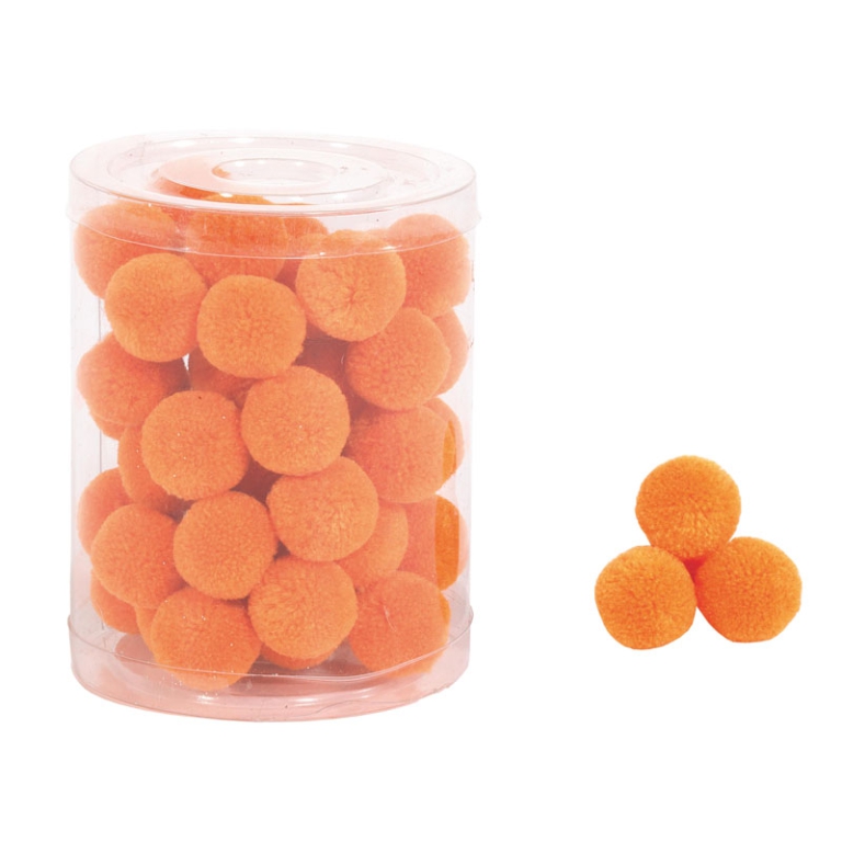 POMPON 2CM 48PZ ARANCIO