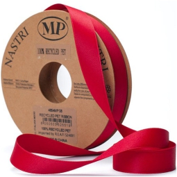 NASTRO RICICLATO RASO    OPACO MM15X20MT ROSSO
