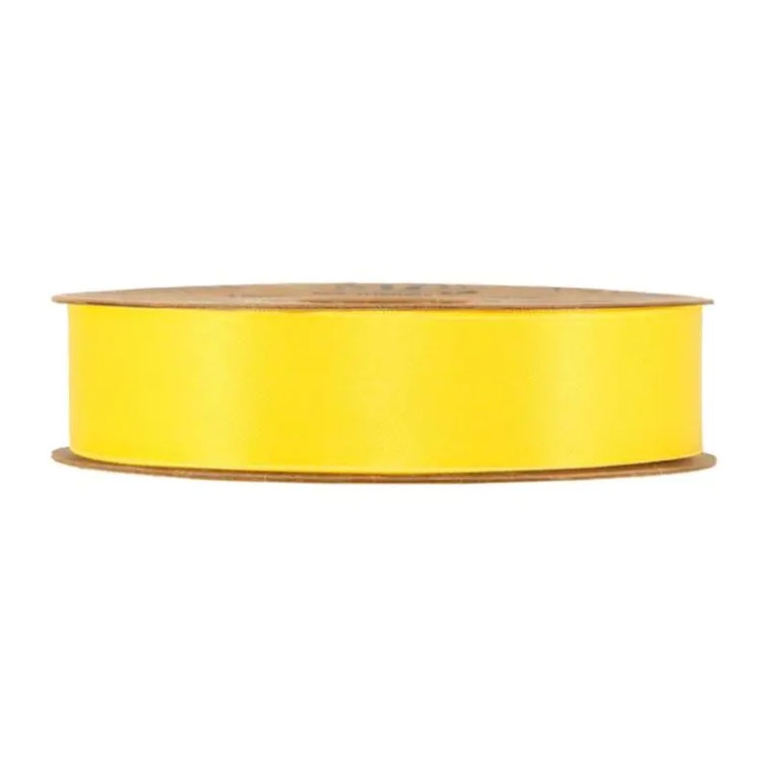 NASTRO RICICLATO RASO    OPACO MM15X20MT GIALLO
