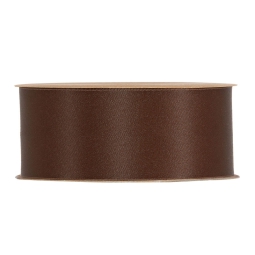 NASTRO RICICLATO RASO    OPACO MM25X20MT MARRONE