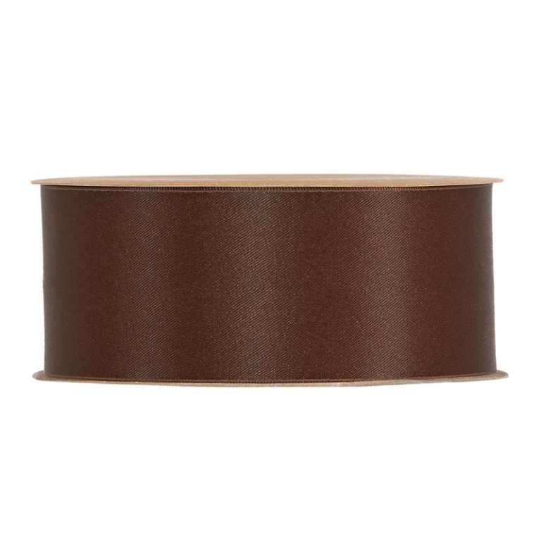 NASTRO RICICLATO RASO    OPACO MM25X20MT MARRONE