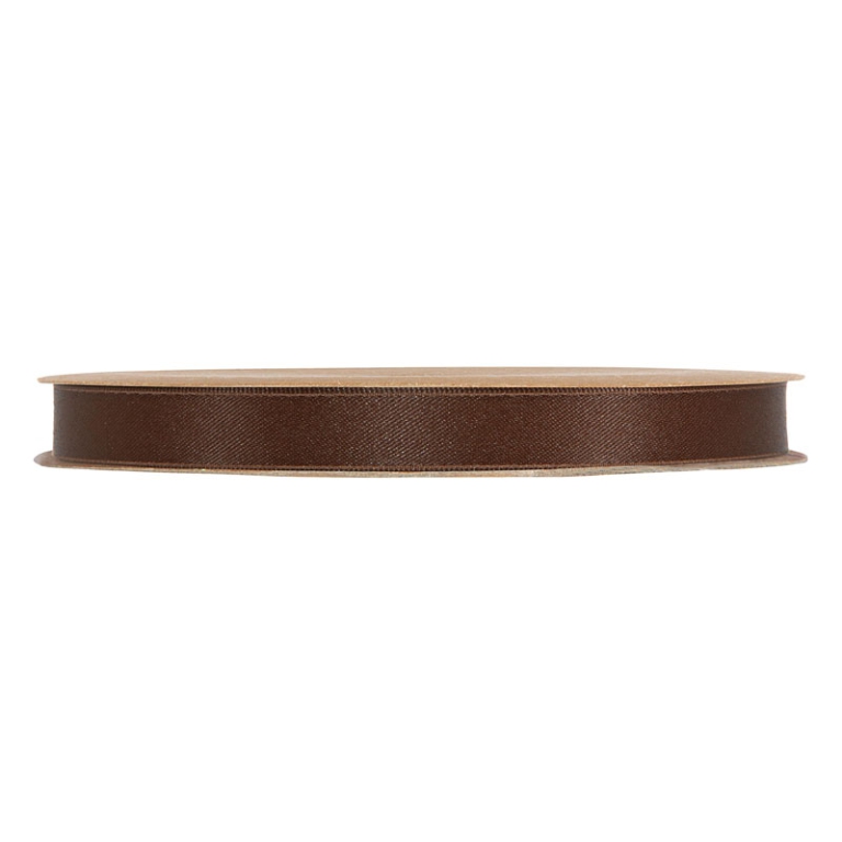 NASTRO RICICLATO RASO OPACO MM10X20MT MARRONE
