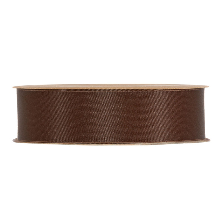 NASTRO RICICLATO RASO OPACO MM15X20MT MARRONE