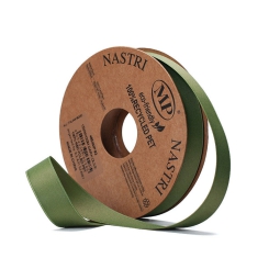 NASTRO RICICLATO RASO    OPACO MM10X20MT OLIVA