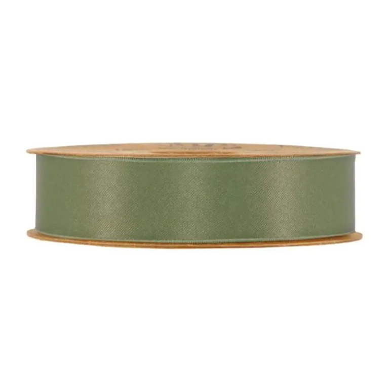 NASTRO RICICLATO RASO    OPACO MM15X20MT OLIVA