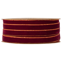 NASTRO VELVET DREAM MM9X20MT BORDEAUX