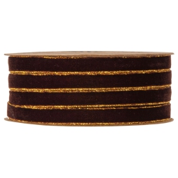 NASTRO VELVET DREAM MM9X20MT MARRONE