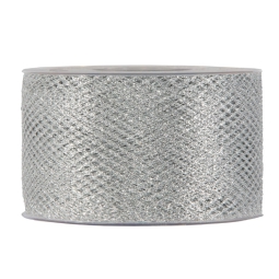 NASTRO RETE 40MMX30MT ARGENTO