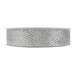 NASTRO RETE 25MMX30MT ARGENTO