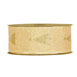 NASTRO TESSUTO 40MMX10MT ORO ROSA ABETE