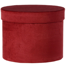 SCATOLA SET 3PZ VELLUTATA ROSSA