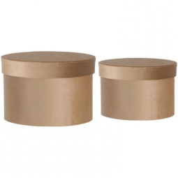 SCATOLE MATRIOSKA SET 2PZ BEIGE