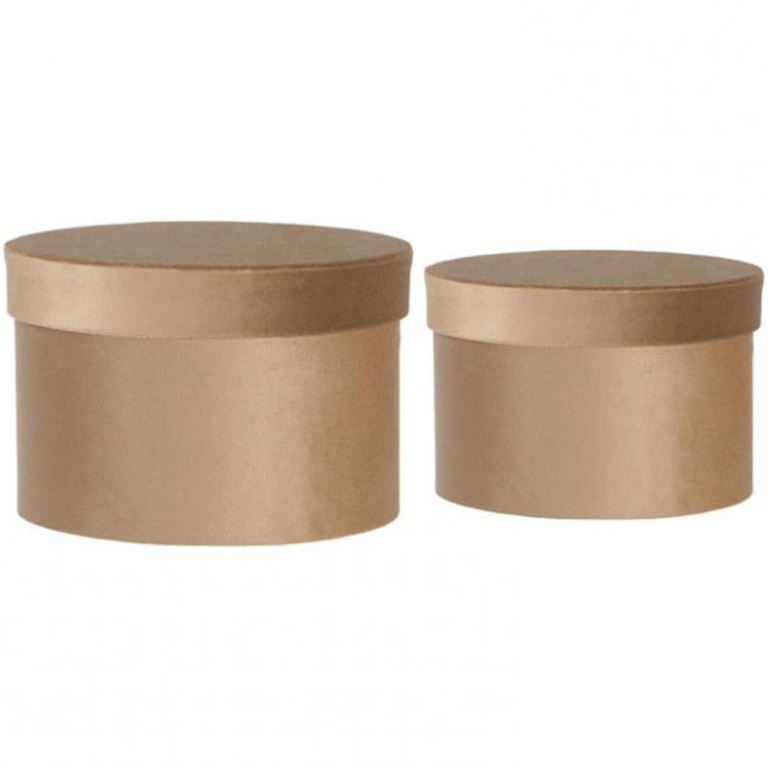 SCATOLE MATRIOSKA SET 2PZ BEIGE