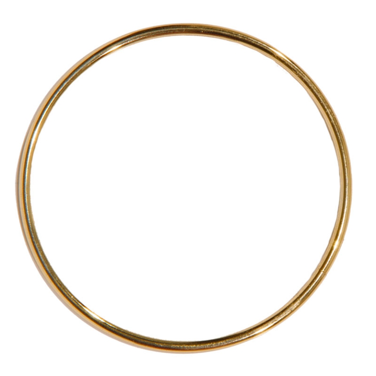 ANELLO METALLICO D6,5CM  12PZ COLOR ORO CHIARO