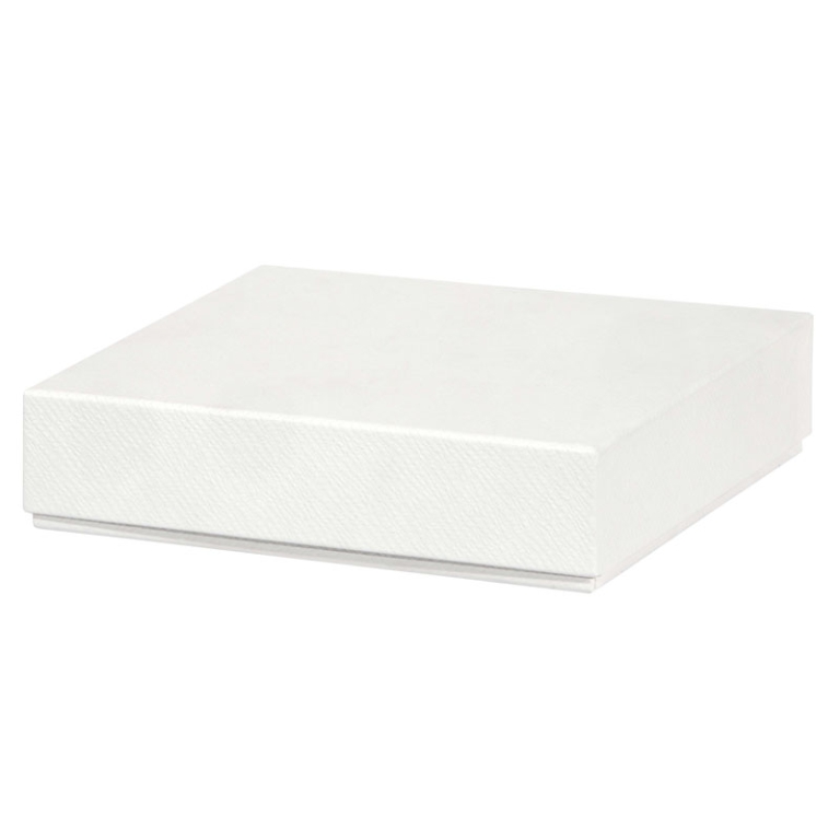 SCATOLA PORTAGIOIE 16X16H4CM 4PZ CREMA CHIARO
