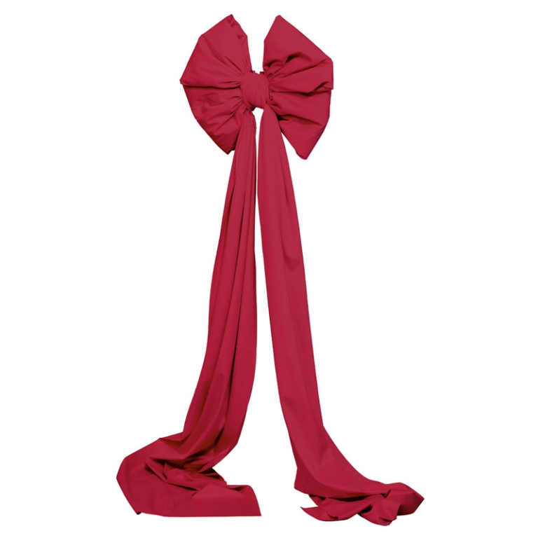 FIOCCO 48X48H180CM DECORATIVO TESSUTO BORDEAUX