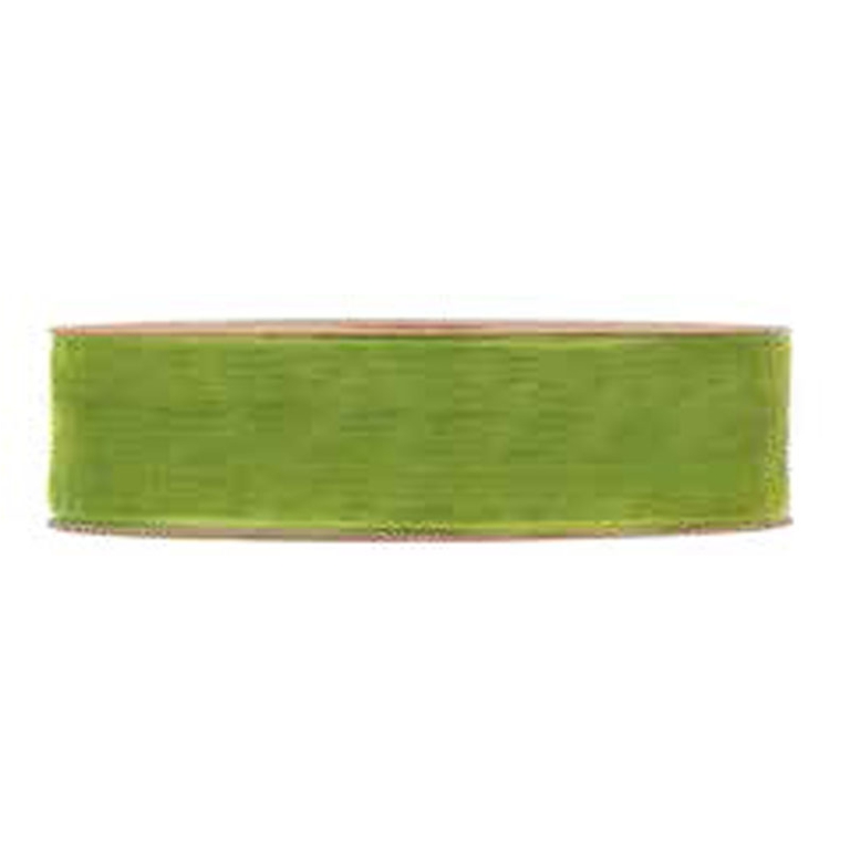NASTRO ORGANZA 25MMX20MT MATT RIBBON VERDE OLIVA