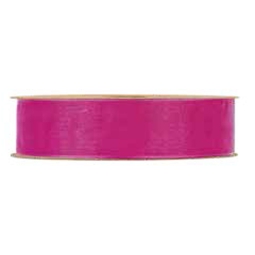 NASTRO ORGANZA 25MMX20MT MATT RIBBON FUCSIA