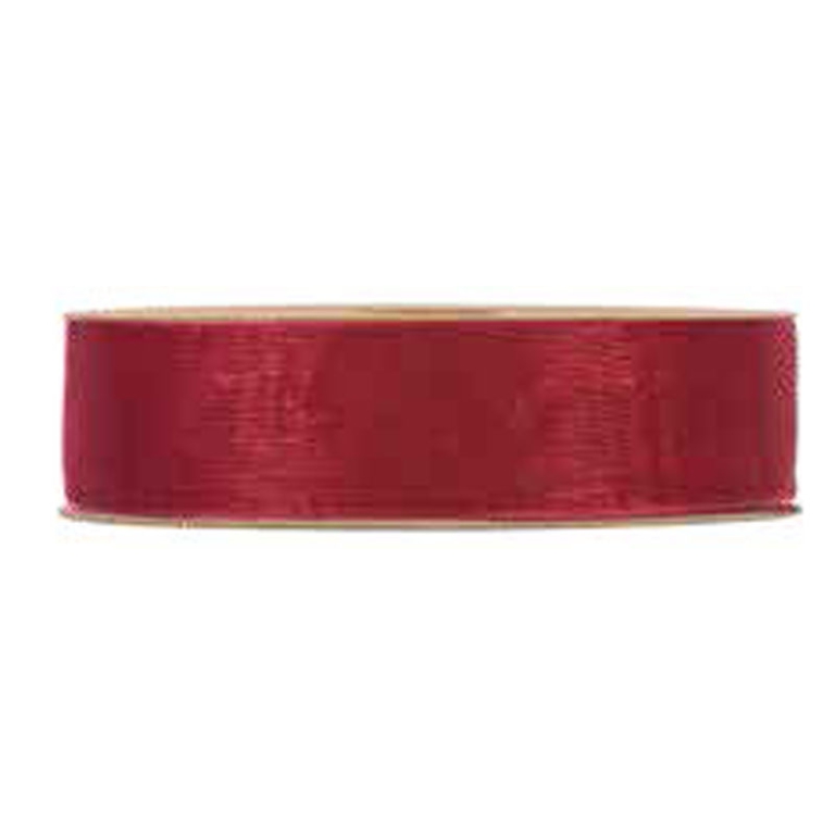 NASTRO ORGANZA 15MMX50MT MATT RIBBON BORDEAUX