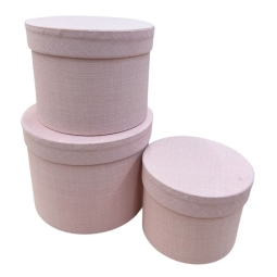 SCATOLE CARTA SET 3PZ    ROSA