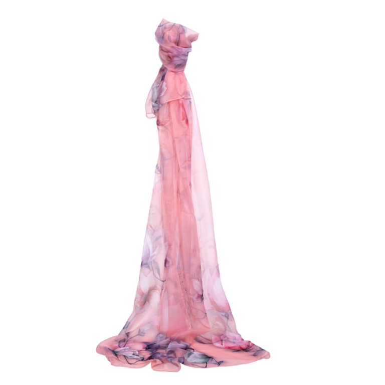 FOULARD 120C184CM ROSA