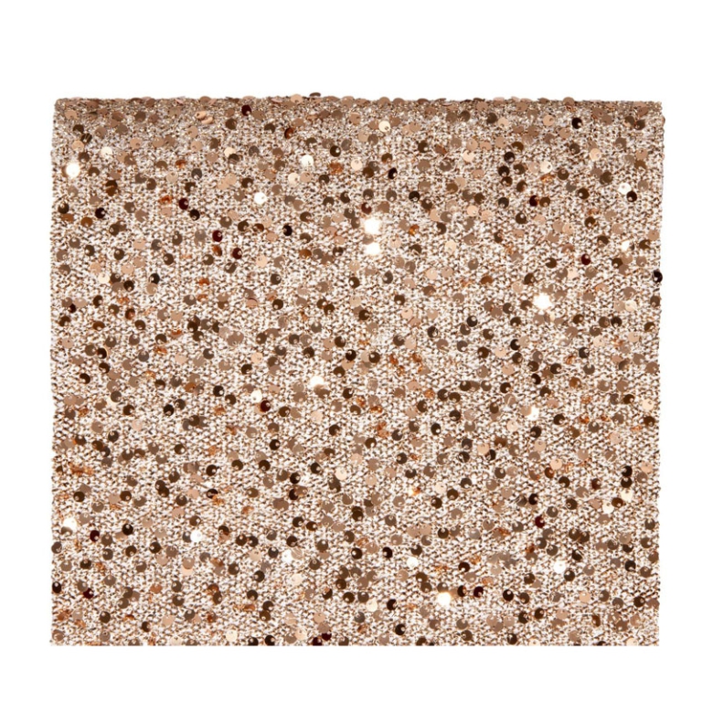 RUNNER ODETTE CM25X2,5MT  PAILETTES ORO ROSA