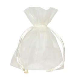 SACCHETTO ORGANZA CREMA 9X12CM 10PZ