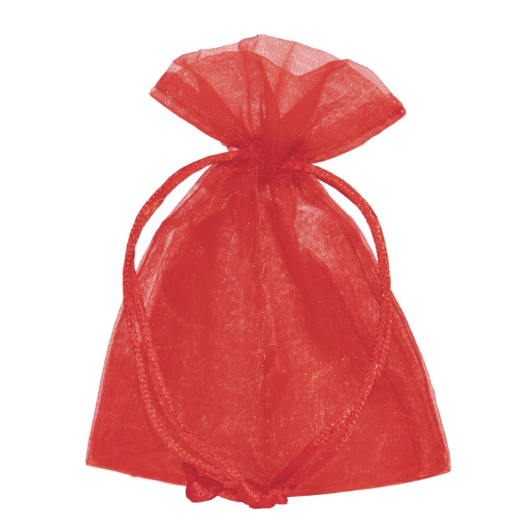 SACCHETTO ORGANZA ROSSO 9X12CM 10PZ