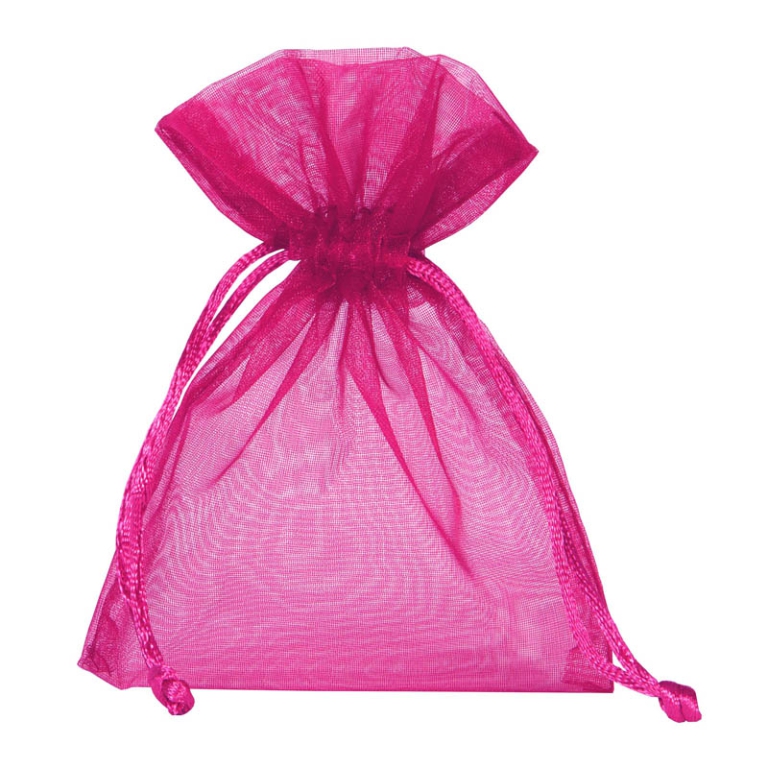 SACCHETTO ORGANZA FUCSIA 9X12CM 10PZ