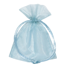 SACCHETTO ORGANZA AZZURRO 9X12CM 10PZ