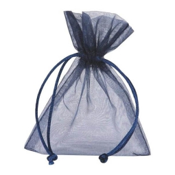 SACCHETTO ORGANZA BLU 12X17CM 10PZ