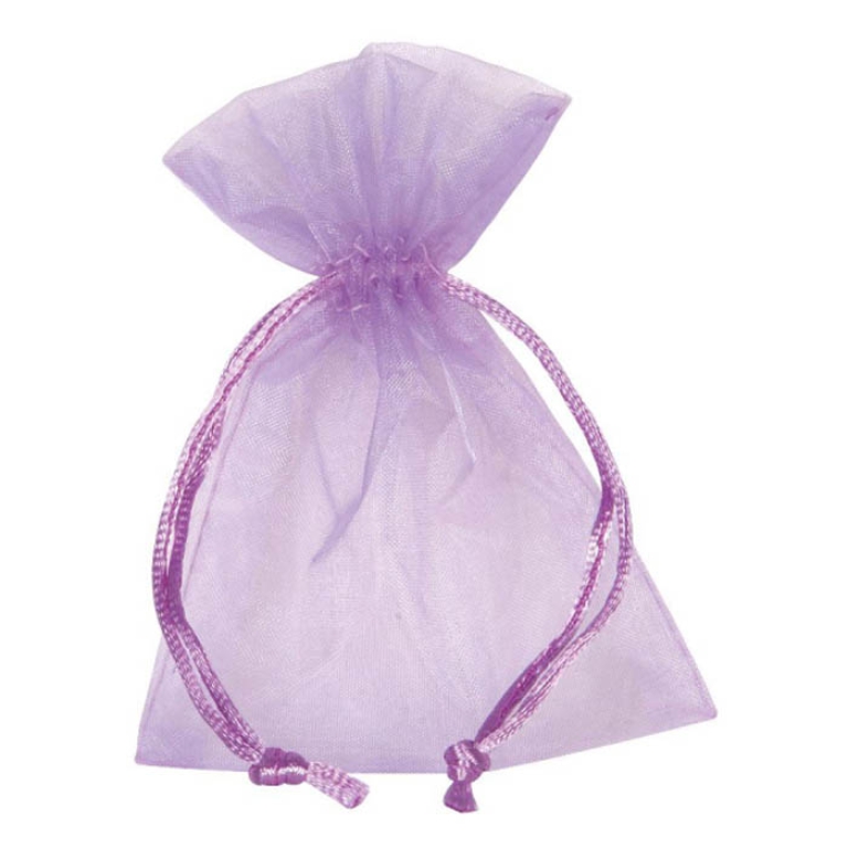 SACCHETTO ORGANZA LAVANDA 12X17CM 10PZ