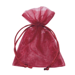 SACCHETTO ORGANZA BORDEAUX 12X17CM 10PZ