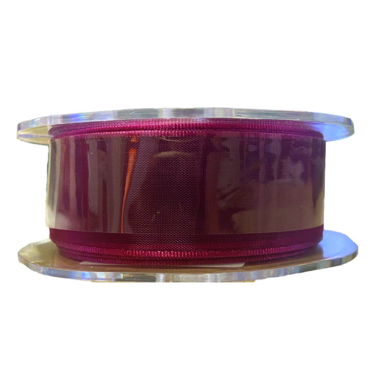 NASTRO ORGANZA MM40X20MT BORDEAUX