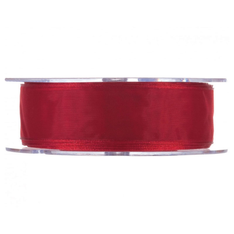 NASTRO ORGANZA MM25X20MT ROSSO SCURO