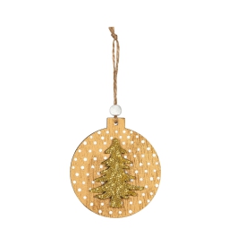 DECORO ALBERO NATALE 3PZ D7,2CM